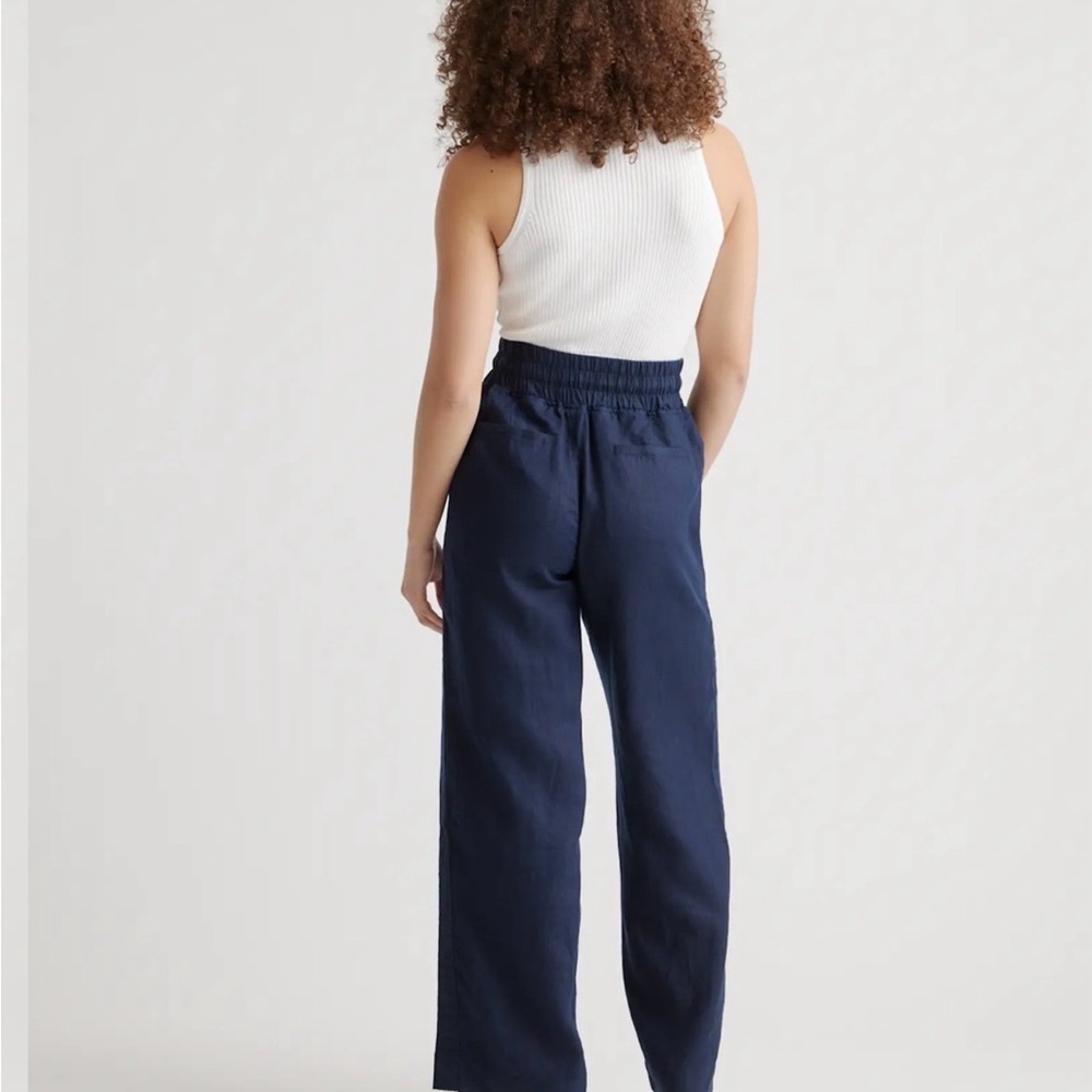 Quince Wide Leg Linen Pants - Picture 2 of 8